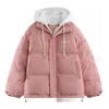 Guilantu Winter Jacket Women Overcoat Thick Down Cotton Padded Short Parkas Mujer Plus Size Casual Hooded Bubble Coat Female 211008