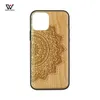 2021 Mode Haute Qualité En Bois TPU Antichoc Téléphone Cas Pour iPhone 6 7 8 Plus 11 12 Conception Logo Personnalisé Couverture Arrière Shell