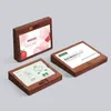 90*55mm sign Wooden Tent Table Menu Card Holder Photo Picture Poster Display Frame Price Paper Tags Stand