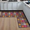 1 Stück Küchenteppich, preiswerter, rutschfest, modern, für Wohnzimmer, Balkon, Badezimmer, bedruckter Teppich, Fußmatte, Flur, geometrische Matte