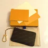 Modemynt Purses Luxurys Designers Coins Pouch Wallet Men Kvinnor Lady Leather Zip Purse Mini Credit Key Plånböcker med original Box