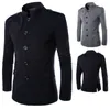 Jacka Kinesisk stil Företag Män Casual Stand Krage Fashion Blazer Male Kläder Slim Fit Mens Coat Dropshipping Jacket Storlek S-2XL