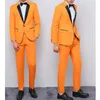 mens formale orange anzug