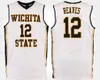 Nik1 zszyte Custom 15 Brycen Bush 21 Jaime Echenique 22 Chance Moore 23 Teddy Allen Ita State Shockers College Men Men Jersey