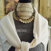 Hangende kettingen NM15573 Shabby Boho Glam Labradorite Glass Pearl hand geknoopte veelzijdige ketting sari tassel sieraden cadeau