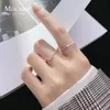 Cluster Rings Mocanie Fashion 925 Sterling Silver Multiple Style Geometric Line Opening Ring Stackable Finger For Women Girl Fine Jewelry