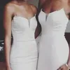 Yeni Varış Gri Şifon Mermaid Gelinlik Modelleri Straplez Uzun Örgün Elbise Artı Boyutu Düğün Konuk Elbisesi