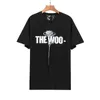Version High Fashion Big v Wang Yibo Same Rose Printing Men's and Women's Short Sleeve T-shirt