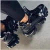 2021s Luxus-Designer-Schuh, Retro-Trifle-Erhöhung der Höhe Schuhe für Casual Shoes Platform's Platform Flats Sneaker Roboter EU36-45