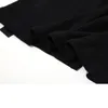 ゴシックブラックオフショルダー女性ティージッパー半袖ストラップTシャツ夏のファッションストリートウェア因果女性クロップトップ210430