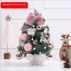 韓国のミニクリスマスツリーセットデスクトップツリーライト付きの装飾品は、さまざまなフェスティバルのギフトとしてゴールデン60cmの雪の贈り物を導きましたllf11156