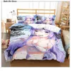 draps de lit d'anime