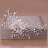 Luxo Handmade Rhinestone Hair Combs Crystal Pearls Floral Wedding Acessórios Mulheres Cabelas Cabelas CLIPS PARA BRIDA BARRETITES