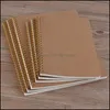 Notepads Notes & Office School Supplies Business Industrial 2021 Notepad Promotion A5 Kraft Paper Er Diary Dot Matrix Grid Coil Notebook Off