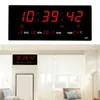 LED Digital Wall Clock Calendar Large Display w/ Indoor Temperature Date and Day Watch For Home Living Room Decoration 210930