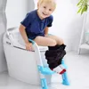 Safe Baby Potty Training Seats Toddler Toalett med stegpallstege Anti-slip kuddar för barn pojkar flickor