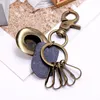 Retrô Bronze Bronze Bronze Chapéu Soler Key Chaveiro Quicklink Keychain Suportes para Homens Fashion Jewelry Will e Sandy