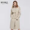 MiEGOFCE Coleção de Primavera Mulheres Manto Quente Windproof Trench Windbreaker com botões 210914