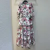 Women Fashion Runway Spring Long Maxi Dress Festa High Quality Elegant Designers Full Sleeve Print Robe Femme Holiday Vestidos 210601