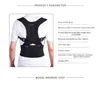 Voltar Ombro Corretor Corte Ajustável Adulto Sports Sports Backs Suporte Corset Spine Suporta correção Correção da Postura