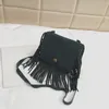 싱글 어깨 어린이 가방 레오파드 프린트 Tassels 소녀 경사 숄더 가방 순수한 색상 베이비 액세서리 지갑 15BY J2