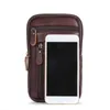 Véritable Cuir Véritable Hommes Packs Téléphone Pouch Sacs Mâle Petite Bandoulière à la poitrine 2021 Crossbody de designer