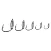 Fishing Hooks 10PCS Spring Hook Barbed Swivel Circle Carp Stainless Steel Tackle Lock Accessories