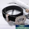 Cinturon mujer Luxury designer big strass belts for women black leather Waist Jewelry gold chain belt rhinestone diamond fashion Factory price expert design