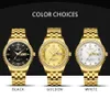 Chenxi Luxury Rhinestone Golden Stainless Steel Watch Men Business Quartz Clock Waterproof Wrist Watches Relogio Masculino Q0524