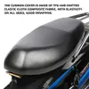 Housse de coussin de siège de moto, imperméable, protection contre la poussière, pour Scooter, housse de siège de moto, accessoires de moto