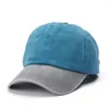 Мыть джинсы стиль ткани дальнобойщика приспособленные шляпы моды выцветшие цвета бейсбольные кепки для мужчин и женщин размер 56-60см
