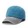 Casquette de camionneur en tissu Style jean délavé, chapeaux ajustés à la mode, couleurs délavées, casquettes de Baseball pour hommes et femmes, taille 56-60cm