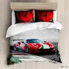 Juegos de cama 3D Set Sports Car Set Freh Imprented Dórdete Cubierta King Cinco de cama 2/3pcs Textiles para niños de lujo de alta calidad.