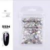 Jakość 1440pcs/paczka SS3-SS50 Stwirowe AB Rhinestones do paznokci 3D Flatback Glass Strass Non Hotfix Crystal Charm Paznokcie Glitter Dekoracje