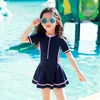 Child Swimwear Girls Swimwear Boxers Two Piece Swimming Suit Skirt Children Bathing Suit Swimming Suit For Kid Baby Swimsuit 22011270o