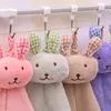 Kaninchen-Handtuch für Kleinkinder, weiches Plüsch-Cartoon-Tier, zum Aufhängen, Badetuch, bequeme Hasenhandtücher, zum Reinigen der Küche mit dem Tuch WLL457