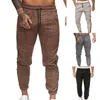 Men's Hot Casual Fashion Men's Plaid Pencil Pants Thin Elastic Strap Mid-waist Jogging Casual Men's Pants G0104