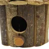 Подвесное гнездо на открытом воздухе, деревянный дом, вентилируемый для маленьких птиц, кур, воробьев, двор, садовый декор, поставки243D
