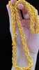 Imitacja żółty złoty naszyjnik łańcuch mężczyźni smok głowy linia ploter złoty łańcuchy w Tajlandii dla mężczyzn 60cm