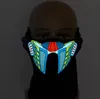 máscara luminosa led