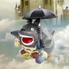 مضحك totoro مجموعة مصغرة الجنية حديقة المنازل المنزل الديكور البسيطة الحرفية الدقيقة المناظر الطبيعية ديكور diy الملحقات 210811