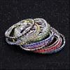 Surntil￵es coreanos de 3,5 mm de uma linha Bracelets esticados de cristal pulseira de pulseira de t￪nis para mulheres joias de moda em BK Drop del