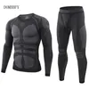 Winter Warm Tight Tactical Thermal Ondergoed Sets Mannen Outdoor Functie Ademend Training Fietsen Thermo Ondergoed Lange Johns 210910