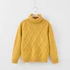 Vidmid Children's High Neck Sweater Barnens förtjockade plyschhöst vinterpullovertröja 7088 14 Y1024