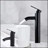 Bathroom Sink Faucets Faucets, Showers & As Home Garden Single Handle Basin Cold/ Mixer Tap Black 77Uc1 Drop Delivery 2021 Qxovt