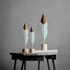 Decorative Objects & Figurines Modern Feather Wooden Decorations Table Fairy Garden Miniature Fashion Flamingo Home Decoration Accessories E