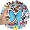 50pcs-pack papillon papillon jardin autocollant vinyle autocollant étanche pour bouteille d'eau Planificateur d'ordinateur portable Artisanat Scrapbook Wall Notebook Album Organizer