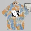 2021 Hot Anime Tokyo Revengers Mikey cuello redondo estampado moda Tie Dye camiseta Y0809