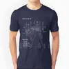 SpaceX Raptor Engine Technical Blueprint T Shirt Print för män Bomull Ny Cool Tee SpaceX Space X Raptor SpaceX Raptor Engine G1222