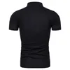 Men039s Polos Summer Summer Cotton Slim Golf Vêtements Pure Top Top Fashion Casual Tshirt Man5989016